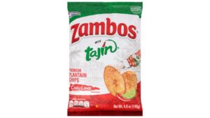 Zambos Tajin Chili Lime Plantain Chips 4.9oz 24ct